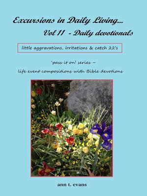 cover image of Excursions in Daily Living... Vol 11--Bible devotionals